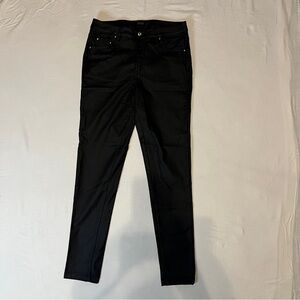 SPYM Black Coated‎ Skinny Jeans Women Measure Size 30